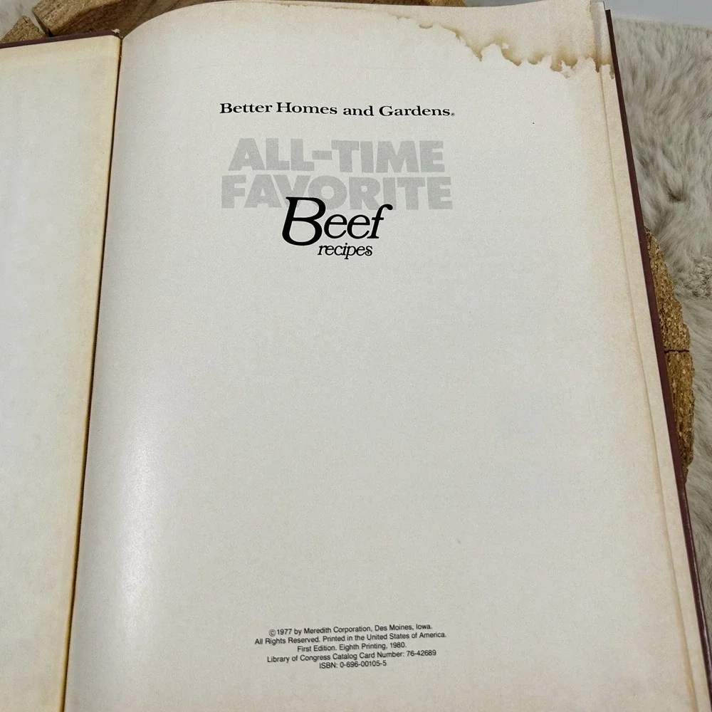 Vintage Better Homes & Gardens All Time Favorite Beef Recipes